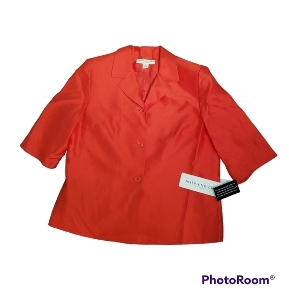 NWT Josephine Chaus silk red jacket - Picture 1 of 8
